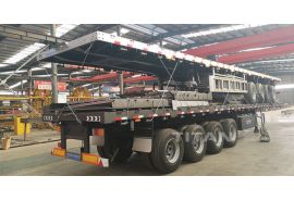 4 axle fence trailer are packing and delivery