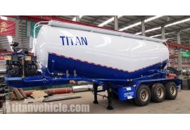 Tri Axle 35CBM Cement Tank Trailer will be sent to Nigeria