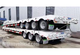 3/4 Axle Low Bed Truck Trailer will be sent to Qatar