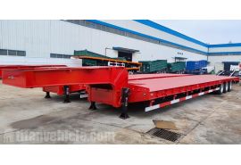 80 Ton Lowbed Truck Trailer are ready to ship to Papua New Guinea