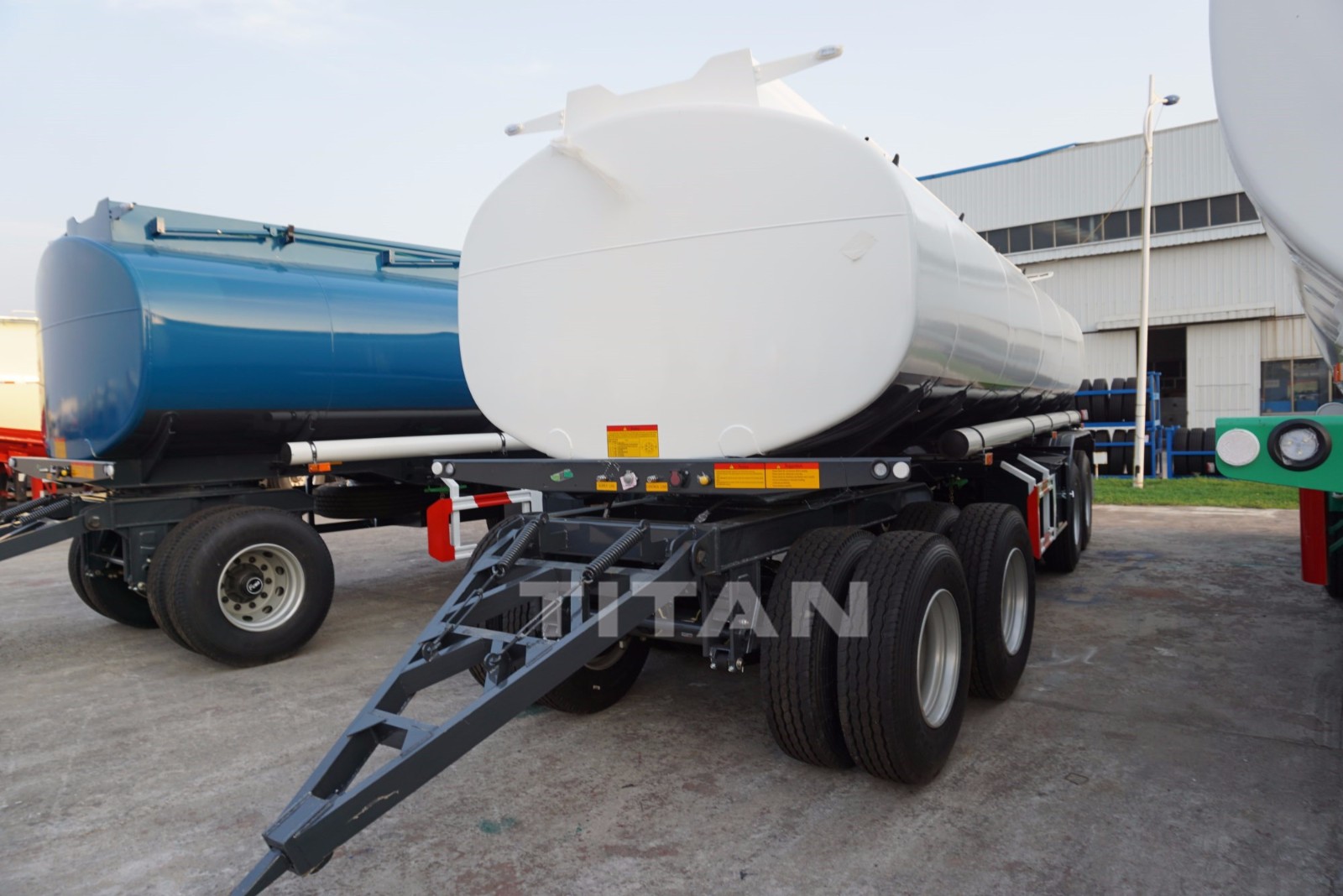 Fuel dolly drawbar tanker trailers