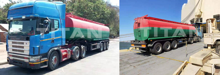 Customers feedback about 3 axles fuel tanker trailer