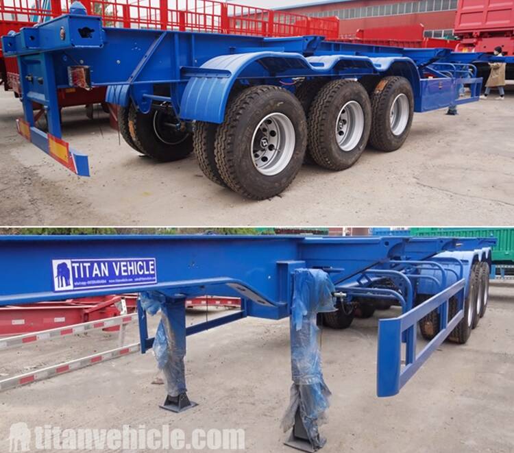 3 Axle 40Ft Container Chassis Trailer For Sale In Kenya