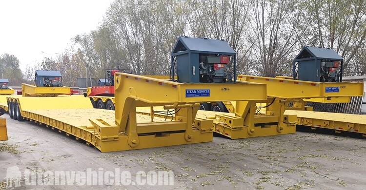 3 Axle Detachable Gooseneck Lowboy Trailer for Sale in Nigeria Lagos