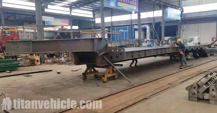 Product Process of Lowbed Semi Trailer for Sale