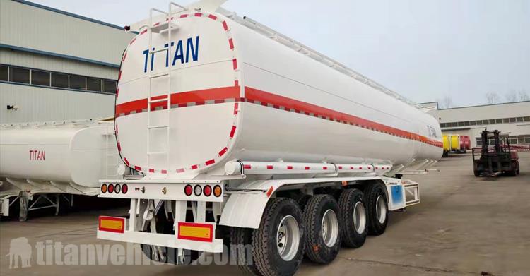 4 Axle 54000 Liters Oil Tanker Trailer with 6 Compartments for Sale In Qatar