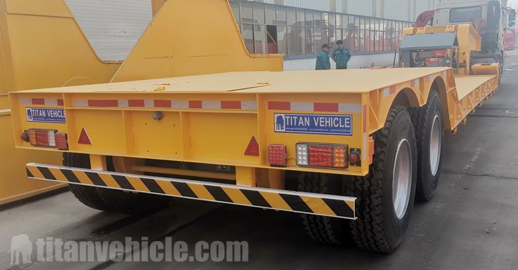 2 Axle 40 Ton Detachable Gooseneck Trailer In Guinea Conakry