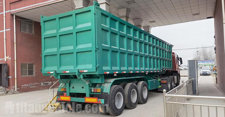 Tri Axle 60 Ton Tractor Tipper Trailer for Sale In Fiji