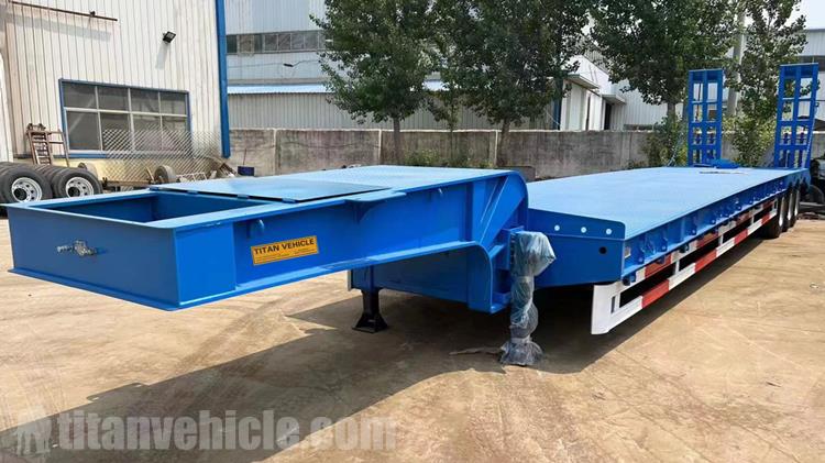 Tri Axle 80 Ton Low Loader Truck Trailer for Sale In Zimbabwe Bulawayo