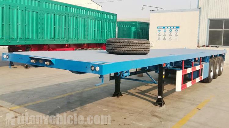 Tri Axle 40 ft Flatbed Trailer for Sale In Guinea Conakry