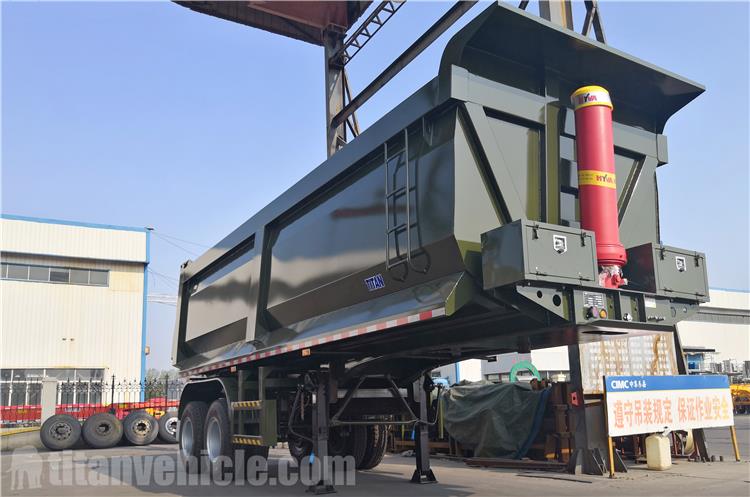 2 Axle 30CBM Semi Tipper Trailer for Sale In Burkina Faso