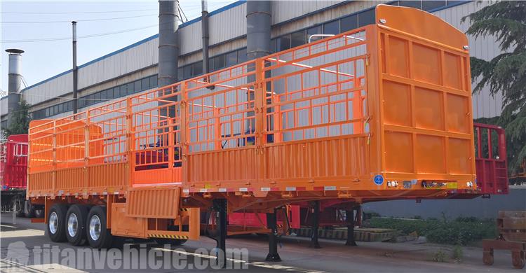 3 Axle 80 Ton Fence Cargo Trailer for Sale In Gabon