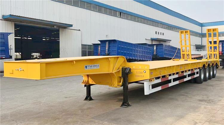 4 Axle 100 Ton Low Loader Trailer for Sale In United Arab Emirates