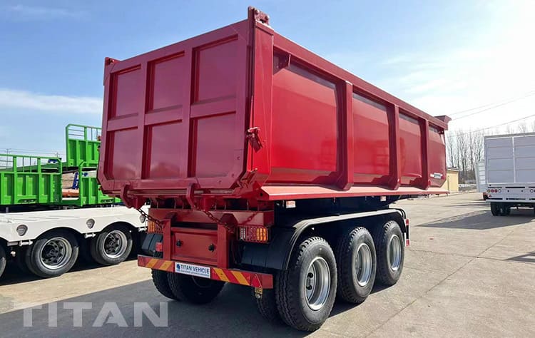 50 Ton Tri Axle Semi Tipper Trailer will be sent to Tanzania Dar Es Salaam