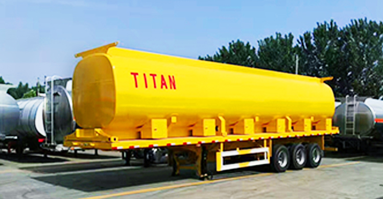 3 Axle 45000L Fuel Tanker Trailer for Sale in Tanzania