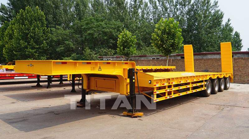 4axle detachable lowboy trailer