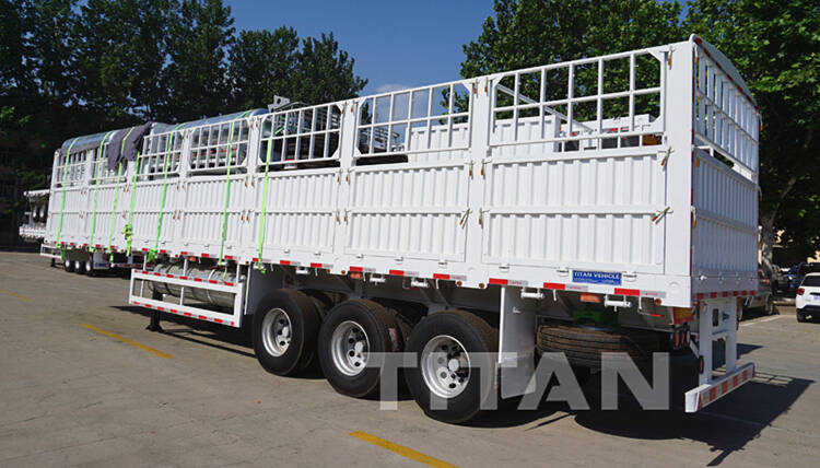 cargo flatbed semi trailer