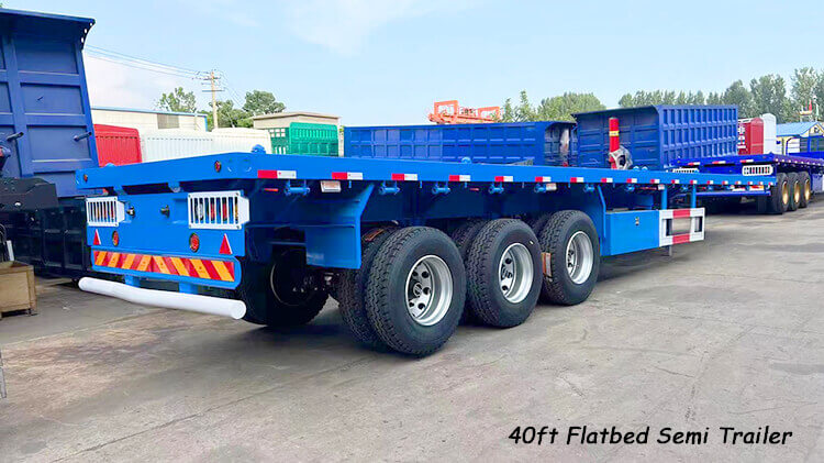 3 Axle 40ft Container Flatbed Trailer for Sale in Senegal