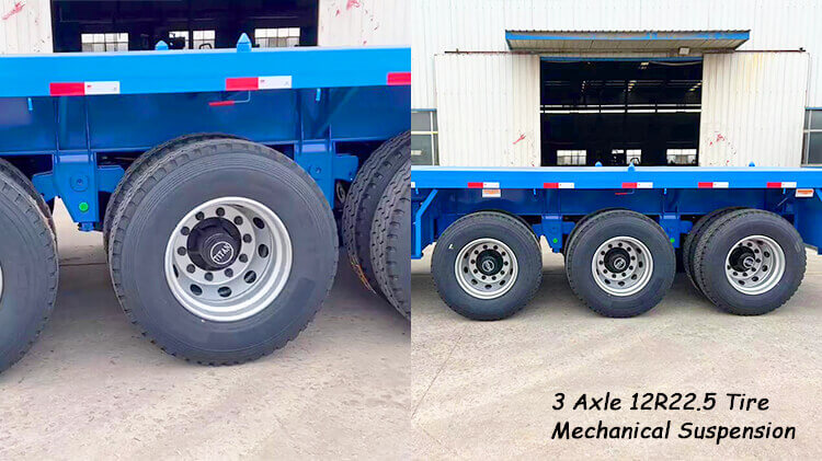 3 Axle 40ft Container Flatbed Trailer for Sale in Senegal